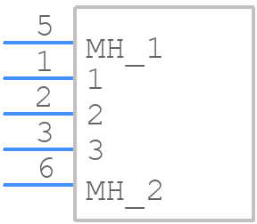 222D04M46H-0003-4300CMM - Nicomatic - PCB symbol