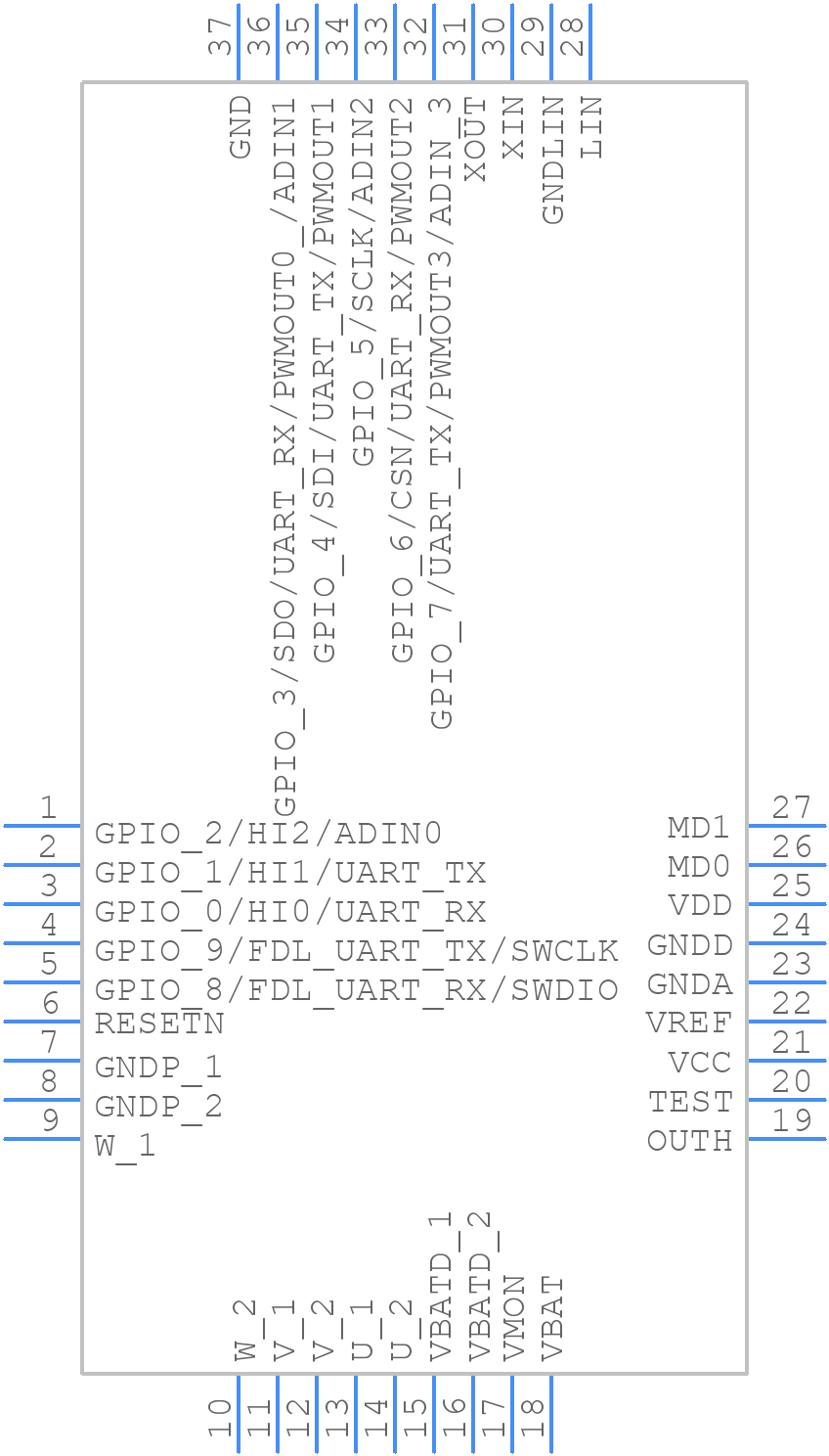 TB9M040FTG - Toshiba - PCB symbol