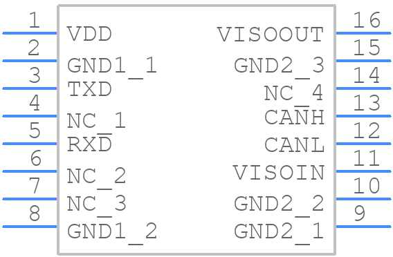 NSIP9042-DSWR - NOVOSENSE - PCB symbol