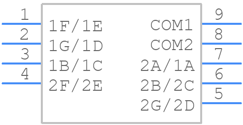 OD-202 - Orient Display - PCB symbol