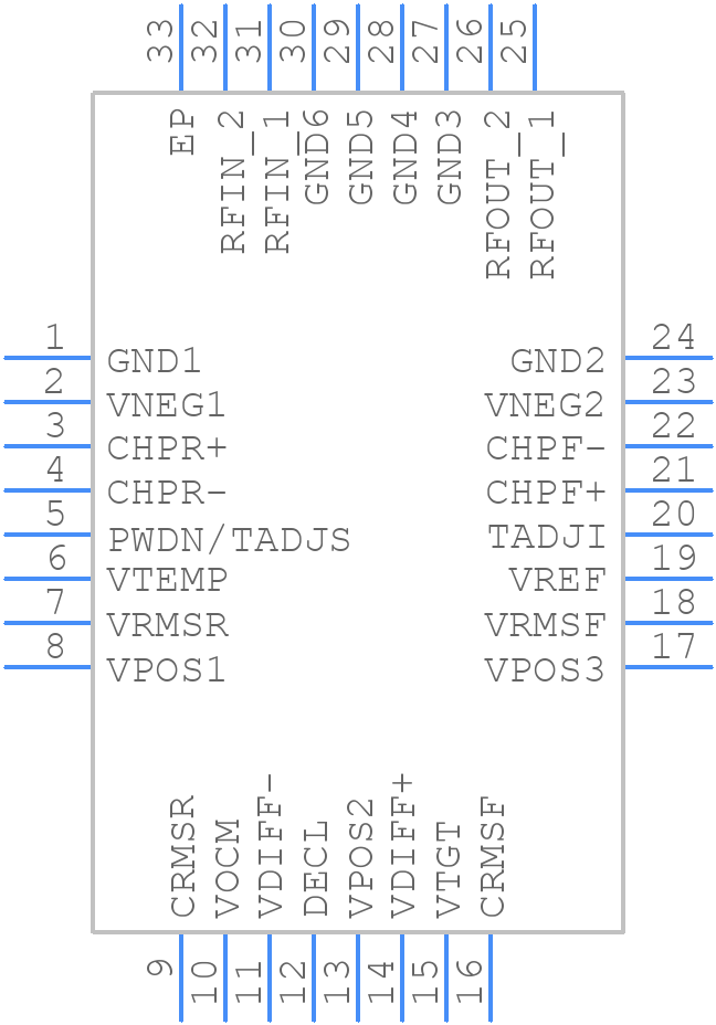 ADL5920ACPZ - Analog Devices - PCB symbol