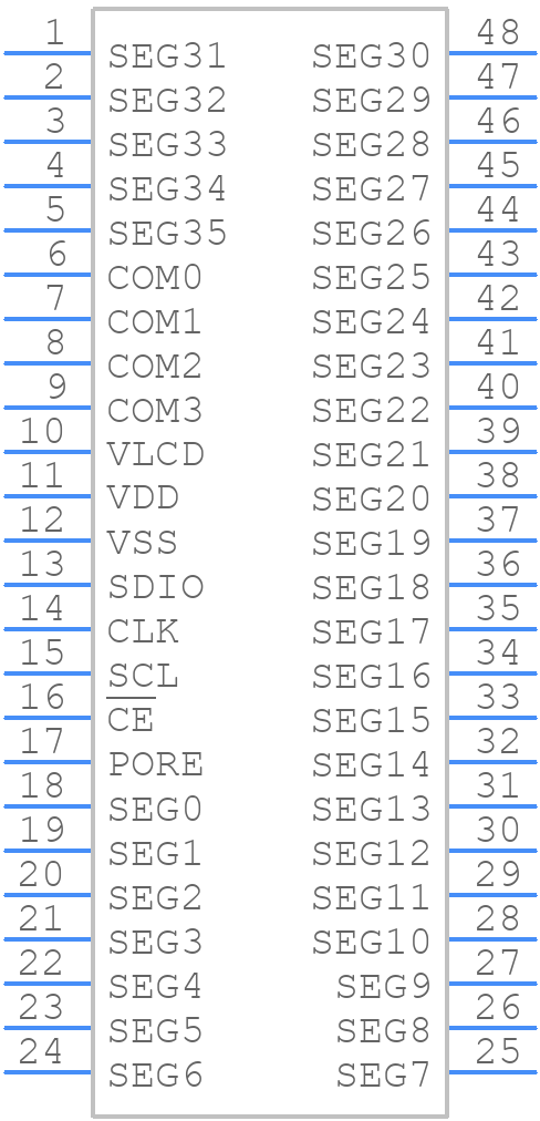PCF8551BTT - NXP - PCB symbol