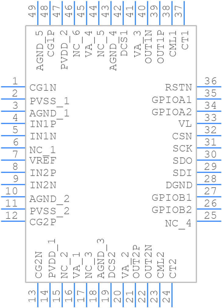 TS5510 - Triad Semiconductor - PCB symbol