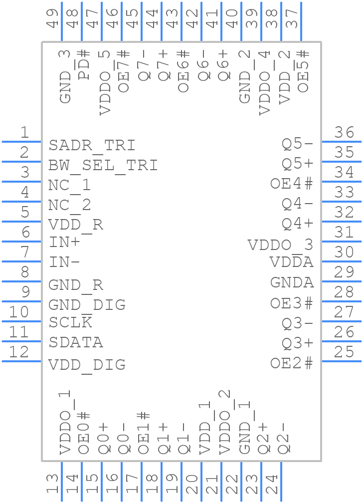 PI6CB18801 - Diodes Incorporated - PCB symbol