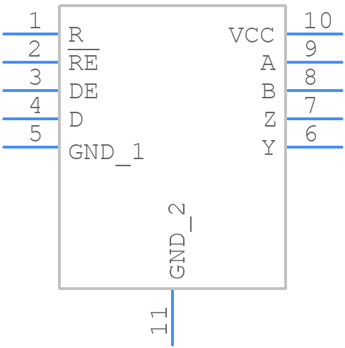 ST4E1250FIQT - STMicroelectronics - PCB symbol