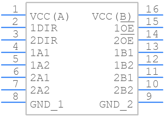 74AVC4T245PW-Q10AJ - Nexperia - PCB symbol