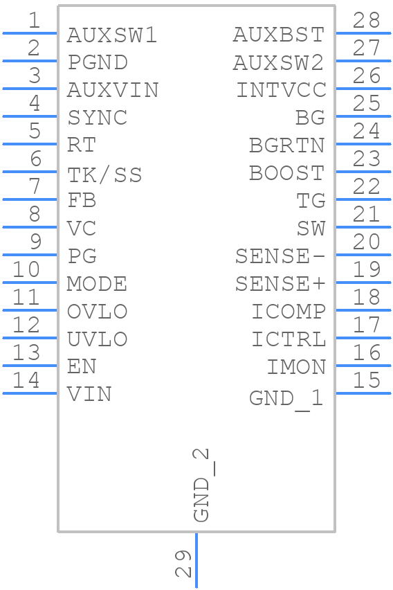 LT3840EFE#TRPBF - Analog Devices - PCB symbol