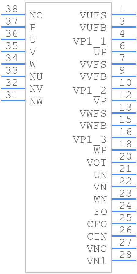 PSS10S73FT - Mitsubishi - PCB symbol