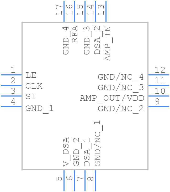 GRF6411 - Guerrilla RF - PCB symbol