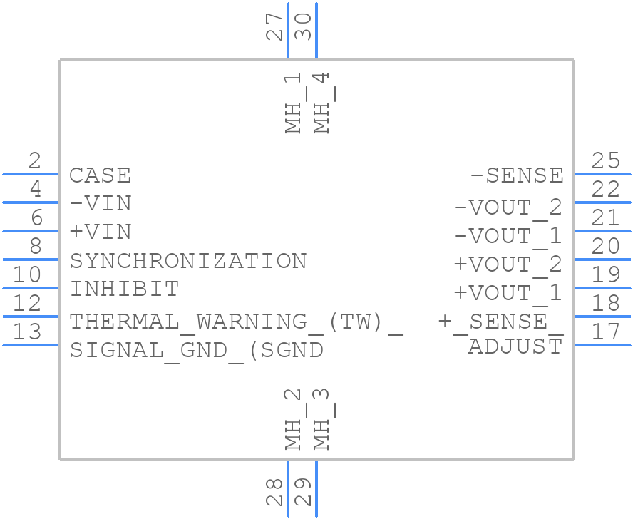 MTC3028S28 - XP POWER - PCB symbol