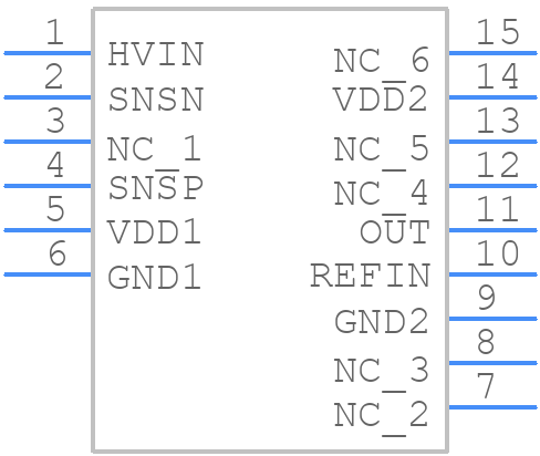 AMC0380R04DFXR - Texas Instruments - PCB symbol