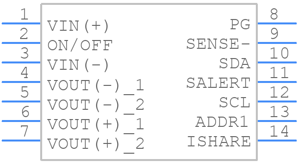 QODN136A0B641-AHZ - OmniOn Power - PCB symbol