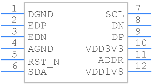 PTN3222HM - NXP - PCB symbol