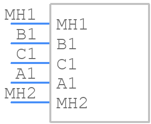 DTF13-3P - TE Connectivity - PCB symbol