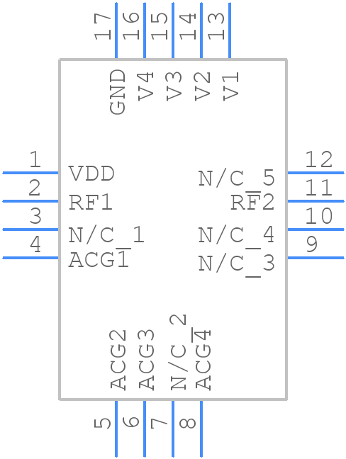HMC540LP3E - Analog Devices - PCB symbol