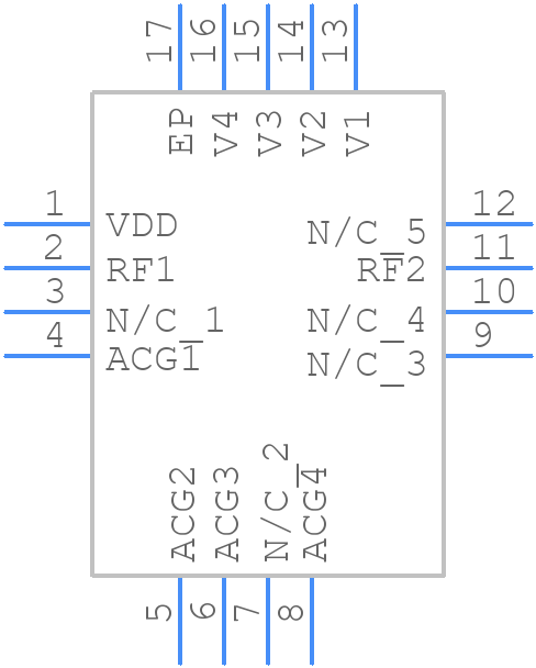 HMC540LP3ETR - Analog Devices - PCB symbol