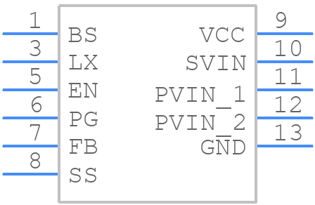 SY8205DNC - Silergy - PCB symbol