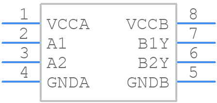TXG4020DR - Texas Instruments - PCB symbol
