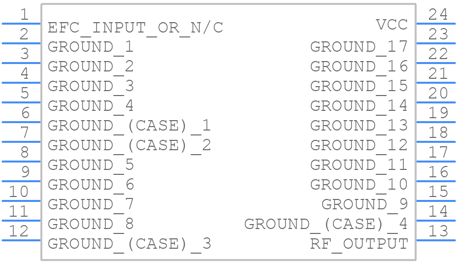 OX-249-CJF-107FFS-100M000000 - Microchip - PCB symbol