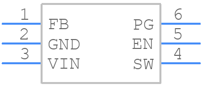 TPS62A0569APDRLR - Texas Instruments - PCB symbol
