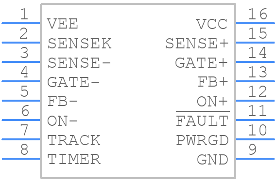 LT4220IGN - Analog Devices - PCB symbol