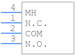200AWMSP3T3A1M7QE - E-Switch - PCB symbol