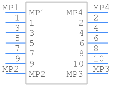 BM20B(0.8)-10DP-0.4V(51) - Hirose - PCB symbol