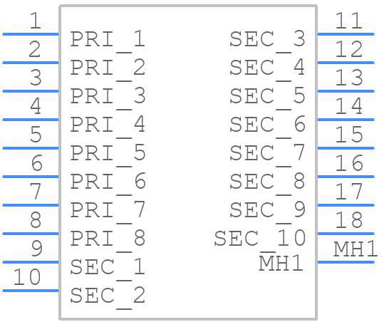 70034K - talema - PCB symbol