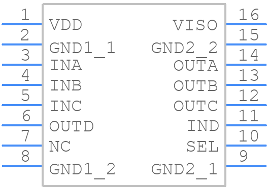 NSIP9541W0-DSWR - NOVOSENSE - PCB symbol