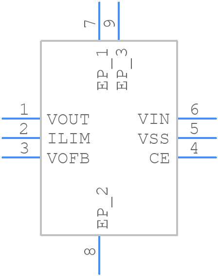 XC6230H001ER-G - Torex - PCB symbol