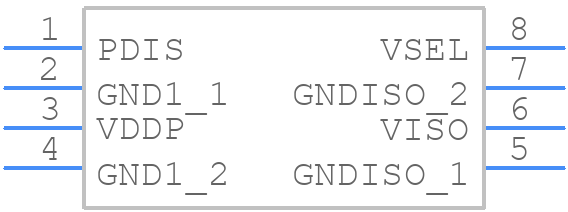 ADUM6028-3BRIZ-RL - Analog Devices - PCB symbol