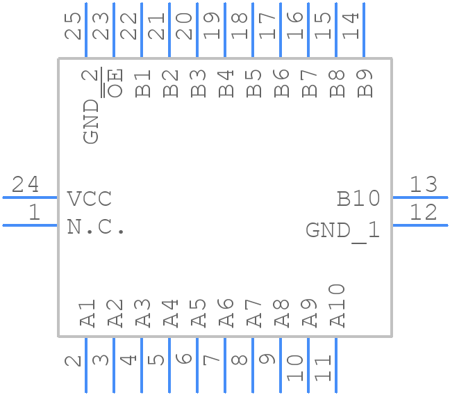 74CBTLVD3861BQ/GJ - Nexperia - PCB symbol