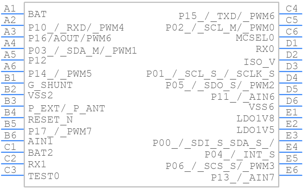 ML7670 - ROHM Semiconductor - PCB symbol