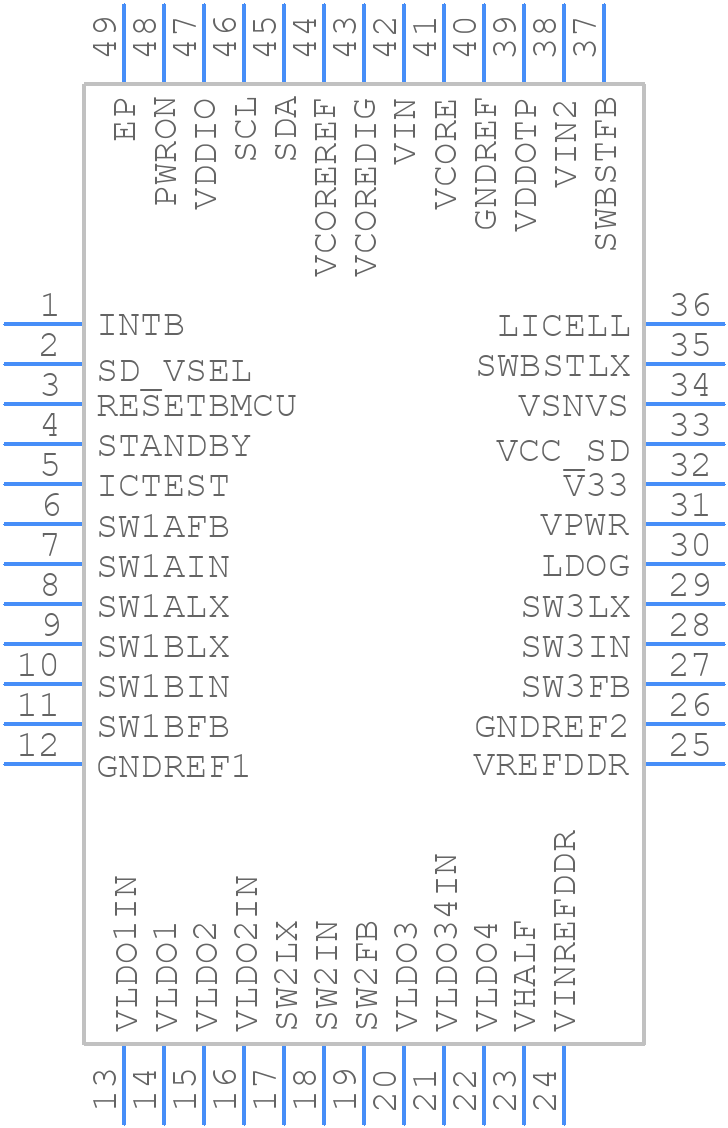 MC34PF3000A3ES - NXP - PCB symbol
