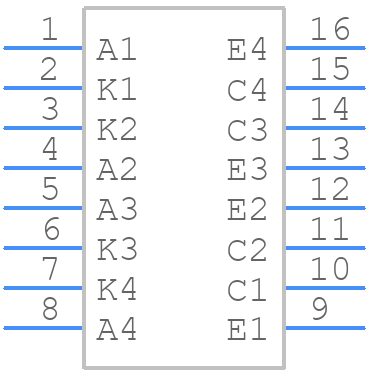ISQ201XSM - Isocom - PCB symbol