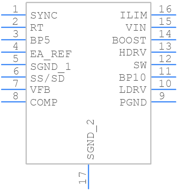TPS40052PWPRG4 - Texas Instruments - PCB symbol