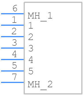 CBD5W5M37S600X/AA - Positronic - PCB symbol