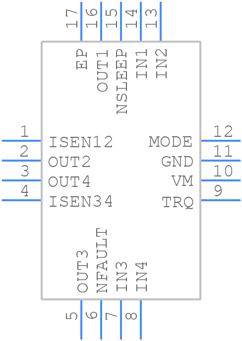 DRV8847RTER - Texas Instruments - PCB symbol