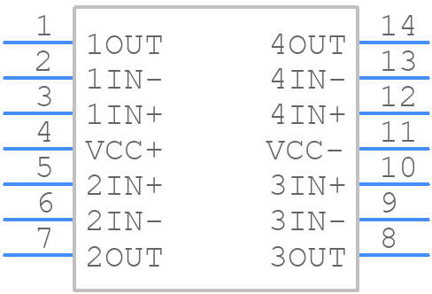MC3303DG4 - Texas Instruments - PCB symbol