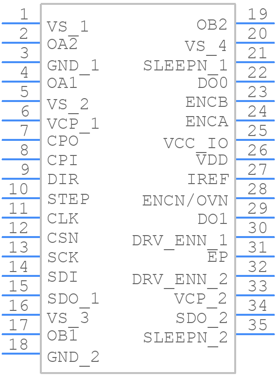 TMC2262AFV+ - Analog Devices - PCB symbol