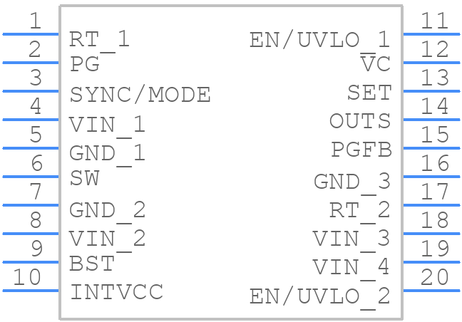 LT83402RUDB#WTRMPBF - Analog Devices - PCB symbol