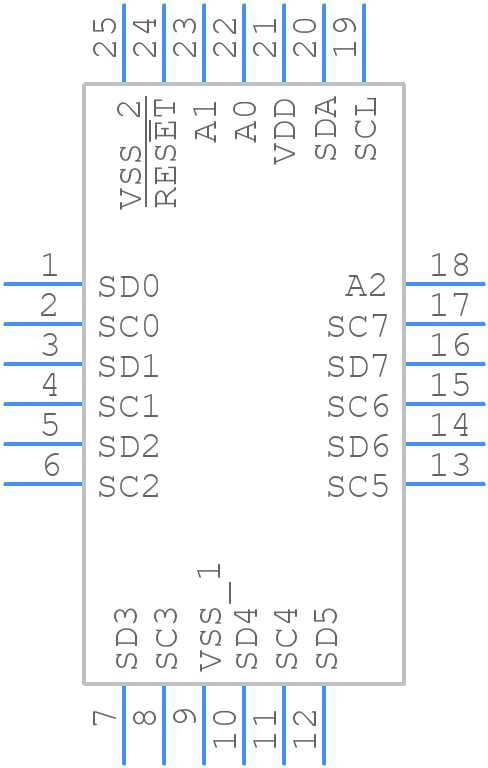 PCA9548ABS - NXP - PCB symbol