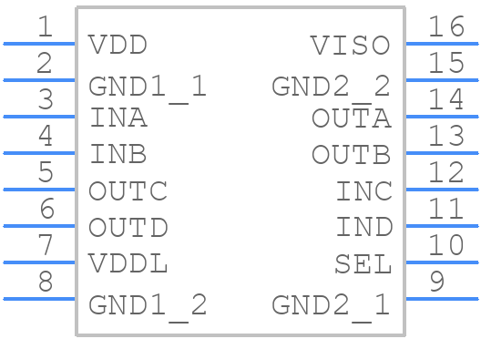 NSIP9842W0-Q1SWR - NOVOSENSE - PCB symbol