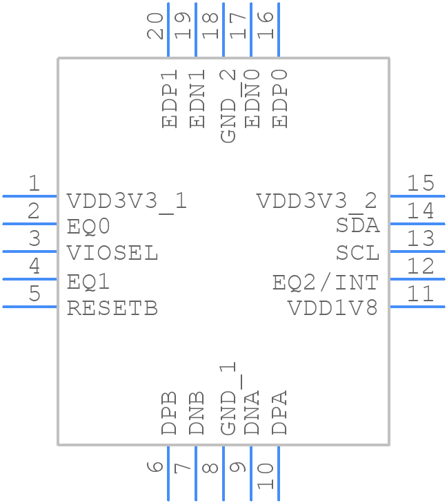 TUSB2E2211005VBWR - Texas Instruments - PCB symbol