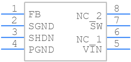 MIC4574-5.0YN - Microchip - PCB symbol