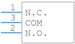GB-SSW-SPDT-SIP-TH - GB - PCB symbol