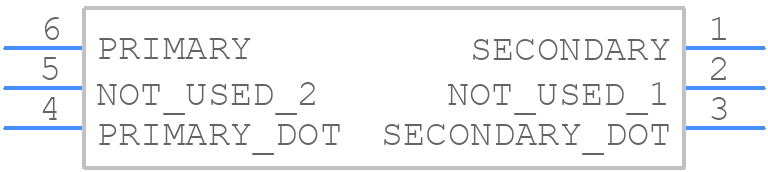 T2.5-6-KK81+ - Mini-Circuits - PCB symbol