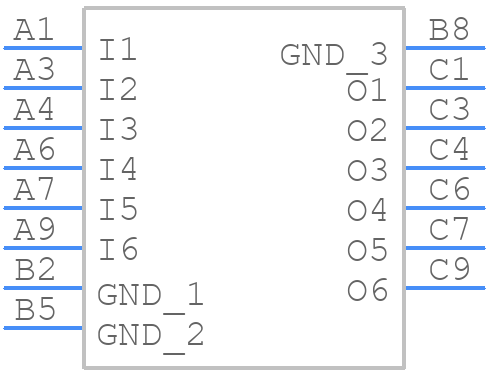 EMIF06-VID01F2 - STMicroelectronics - PCB symbol