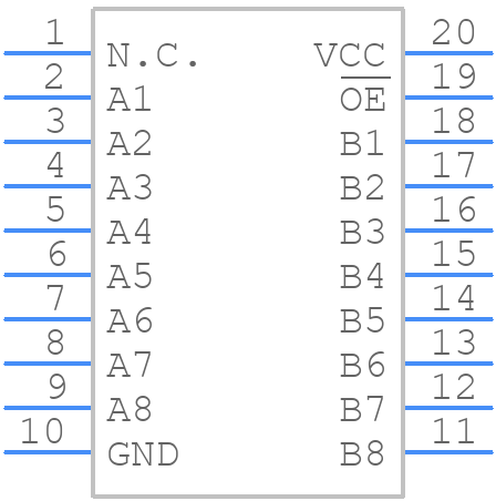 74CBTLV3245PW/GJ - Nexperia - PCB symbol