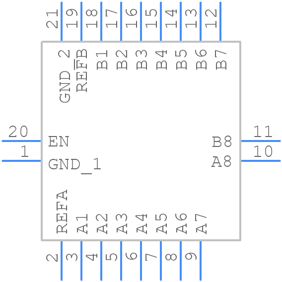 LSF0108BQ/GX - Nexperia - PCB symbol
